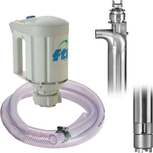 PFS-40 Drum Pump Kit with M3V Motor, Stainless Steel Planification Entrepots Molloy