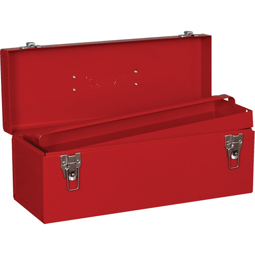 Coffre &agrave; outils, 7-1/8" P x 19" la x 7-1/2" h, Rouge Planification Entrepots Molloy