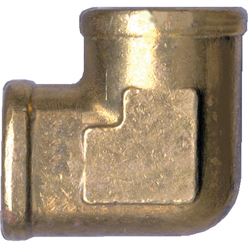 Forged 90° Elbow Pipe Fitting, FPT, Brass, 1/2" Planification Entrepots Molloy