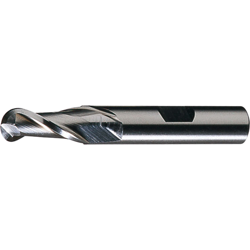 CLEVELAND Centre Cutting Ball Nose Single End Finishers, 5/16" Dia., 2 Flutes, High Speed Steel Planification Entrepots Molloy