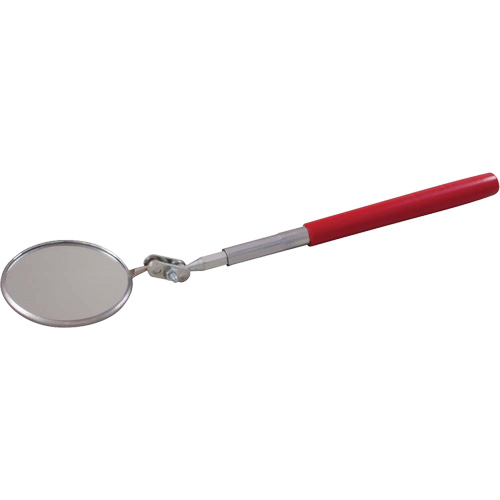 Miroir d'inspection, Circulaire, 2-1/4" lo x 2-1/4" la, T&eacute;lescopique Planification Entrepots Molloy
