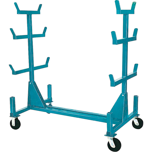 Supports mobiles pour tuyaux & barres, Acier, 34" la x 61" p x 58" h, Capacit&eacute; de 1000 lb Planification Entrepots Molloy