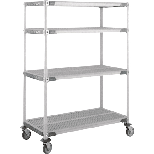 MetroMax I&reg; Stem Caster Cart, 4 Tiers, 24" x 69" x 60", 900 lbs. Capacity Planification Entrepots Molloy