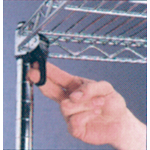 ETAGERE,4 TABL18X36X63,CHROME,800LB/TABL., Tiers 4, 36" la x 63" h x 18" p Planification Entrepots Molloy