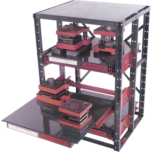 &eacute;tag&egrave;res E-Z Glide, Acier, &agrave; glissi&egrave;re, Capacit&eacute; 2000 lb, 36" la x 62,5" h x 36" p Planification Entrepots Molloy