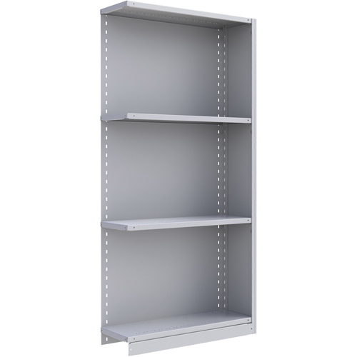 Interlok Shelving Unit, Steel, Boltless, 800 lbs. Capacity, 36" W x 76" H x 24" D Planification Entrepots Molloy