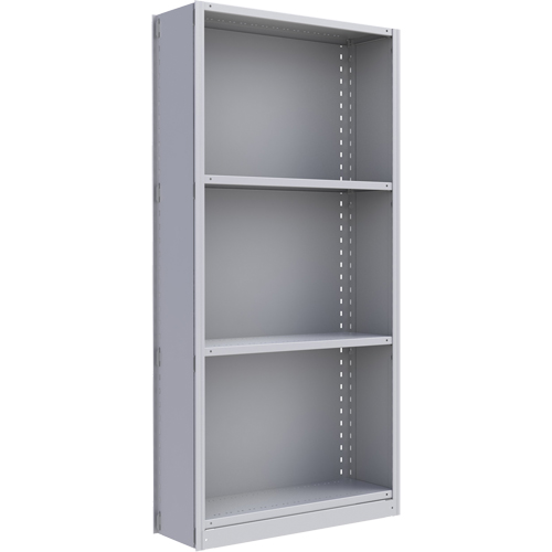 Interlok Shelving Unit, Steel, Boltless, 800 lbs. Capacity, 36" W x 76" H x 24" D Planification Entrepots Molloy