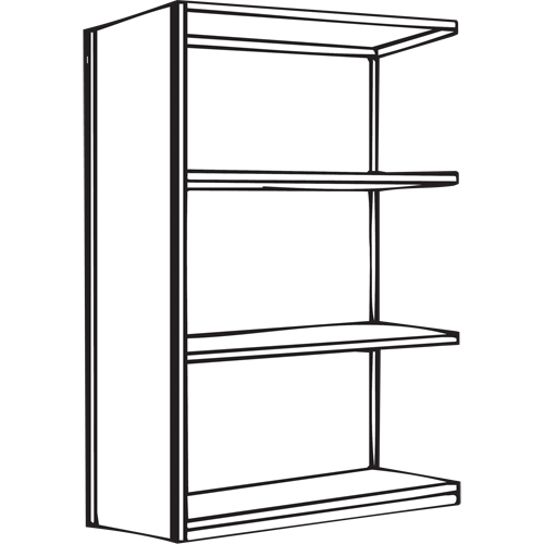 Interlok Shelving Unit, Steel, Boltless, 800 lbs. Capacity, 36" W x 88" H x 24" D Planification Entrepots Molloy