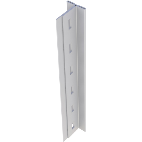 Montant en T pour rayonnage enclenchable Interlok, Acier, Hauteur 112" Planification Entrepots Molloy