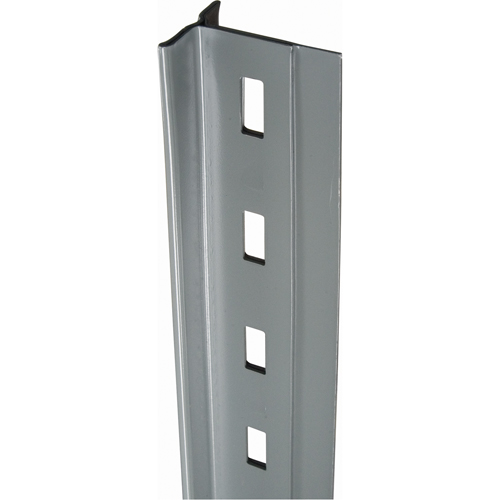 Montant en T pour rayonnage enclenchable Interlok, Acier, Hauteur 124" Planification Entrepots Molloy