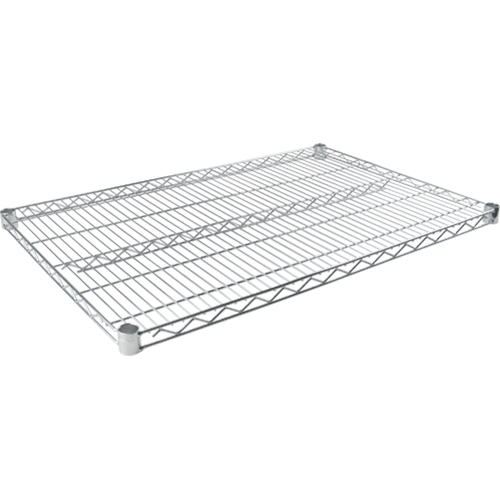 Tablette en treillis pour &eacute;tag&egrave;re robuste en treillis chromat&eacute;, 36" la x 24" p, Capacit&eacute; de 800 lb Planification Entrepots Molloy