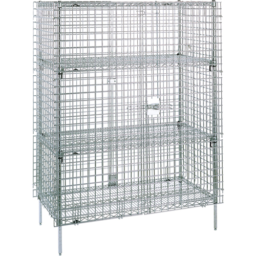 Security Carts, 5 Tiers, 38-1/2" W x 66-13/16" H x 21-1/2" D Planification Entrepots Molloy