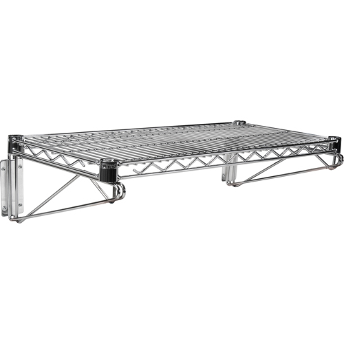Direct Wall Mount for Chromate Wire Shelving Planification Entrepots Molloy