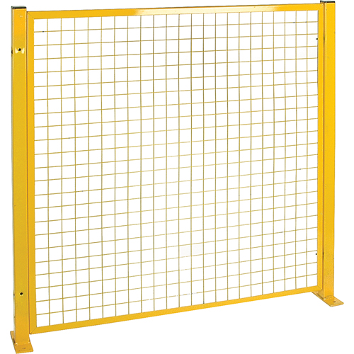 Protecteur de p&eacute;rim&egrave;tre de style treillis, 4' h x 4' la, Jaune Planification Entrepots Molloy