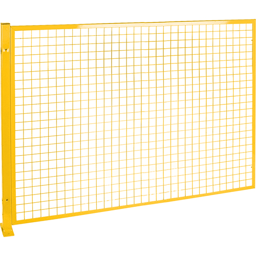 Protecteur de p&eacute;rim&egrave;tre de style treillis, 4' h x 8' la, Jaune Planification Entrepots Molloy