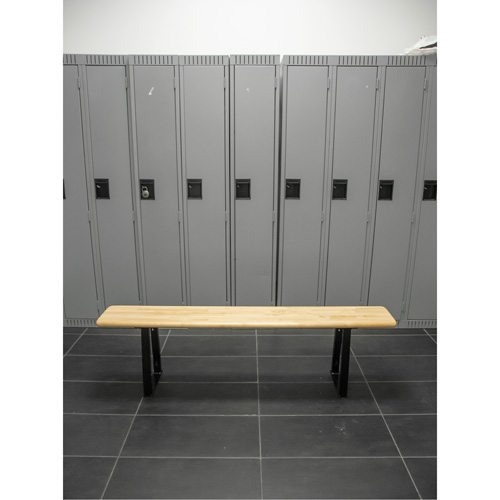 Banc pour vestiaire, Bois, 48" lo x 9-1/4" la x 16-1/2" h Planification Entrepots Molloy