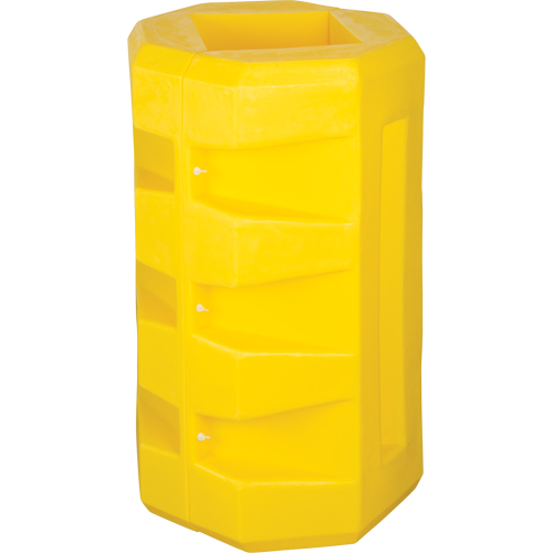 Protecteurs de colonne, Ouverture int&eacute;rieure 9-1/4", 23-1/2" lo x 23-1/2" la x 39-1/2" h, Jaune Planification Entrepots Molloy