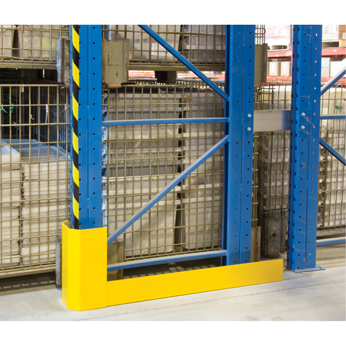 Racking Aisle Protectors, 3" W x 50" L x 16" H, Safety Yellow Planification Entrepots Molloy