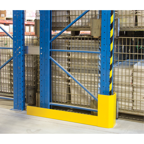 Racking Aisle Protectors, 3" W x 56" L x 16" H, Safety Yellow Planification Entrepots Molloy