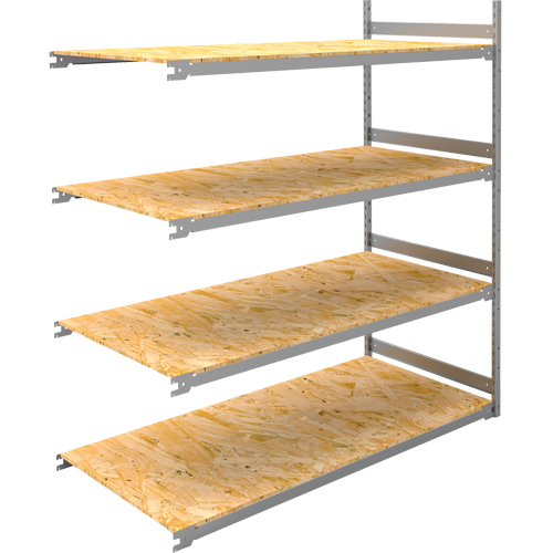 Wide Span Record Storage Shelving, Steel, 4 Shelves, 72" W x 32" D x 84" H, Add-On Kit Planification Entrepots Molloy