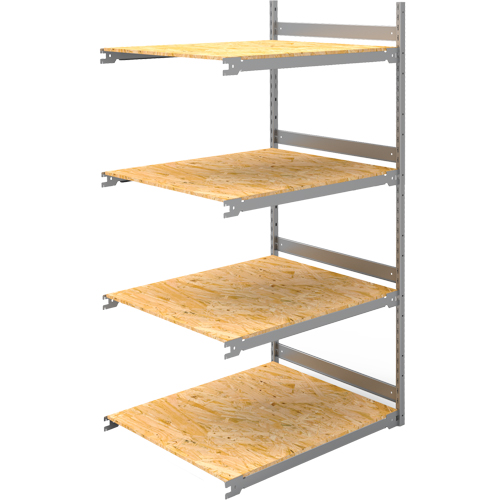 &eacute;tag&egrave;re-classeur de grande largeur, Acier, 4 Tablettes, 42" la x 32" p x 84" h, Ensemble Ajout Planification Entrepots Molloy