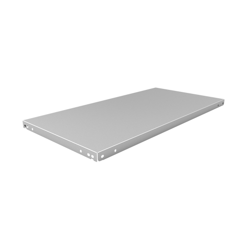 Slotted Angle Shelf, Galvanized Steel, 48" W x 18" D Planification Entrepots Molloy