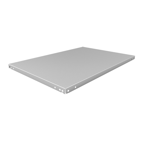Slotted Angle Shelf, Galvanized Steel, 48" W x 24" D Planification Entrepots Molloy