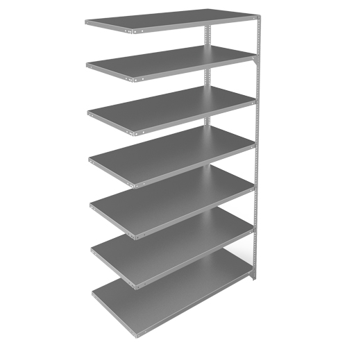 &eacute;l&eacute;ment de rayonnage, Acier galvanis&eacute;, Montant &agrave; fente, Capacit&eacute; 275 lb, 48" la x 84" h x 24" p Planification Entrepots Molloy