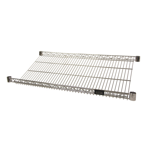 Tablette inclin&eacute;e en treillis m&eacute;tallique, 18" la x 36" p, Capacit&eacute; de 400 lb Planification Entrepots Molloy