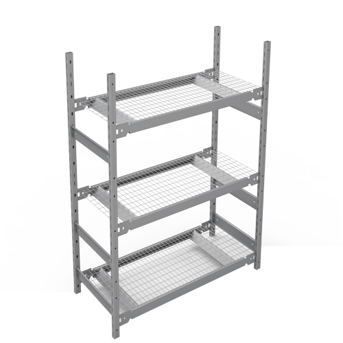 &eacute;tag&egrave;re de grande largeur, Acier, Sans boulons, Capacit&eacute; 1340 lb, 42" la x 60" h x 18" p Planification Entrepots Molloy
