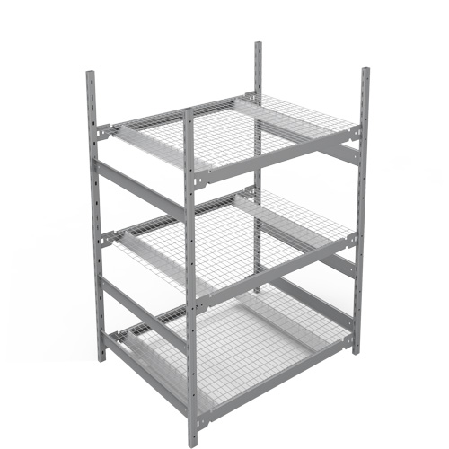 &eacute;tag&egrave;re de grande largeur, Acier, Sans boulons, Capacit&eacute; 1340 lb, 42" la x 60" h x 32" p Planification Entrepots Molloy