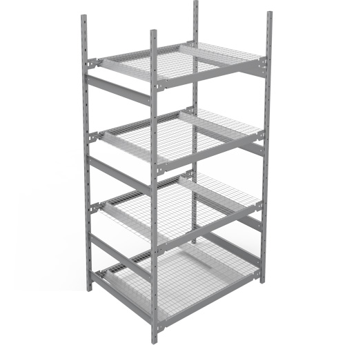 &eacute;tag&egrave;re de grande largeur, Sans boulons, Capacit&eacute; 1340 lb, 42" la x 84" h x 32" p Planification Entrepots Molloy
