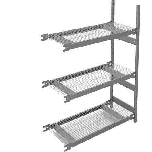 Wide Span Storage Shelving, Steel, Boltless, 1340 lbs. Capacity, 42" W x 60" H x 18" D Planification Entrepots Molloy
