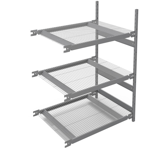 &eacute;tag&egrave;re de grande largeur, Acier, Sans boulons, Capacit&eacute; 1340 lb, 42" la x 60" h x 32" p Planification Entrepots Molloy