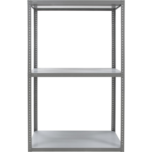 Heavy-Duty Shelving, Steel, Bolted, 3000 lbs. Capacity, 36" W x 72" H x 18" D Planification Entrepots Molloy