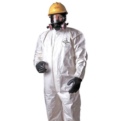 Tychem&reg; 4000 Coveralls, Large, White Planification Entrepots Molloy