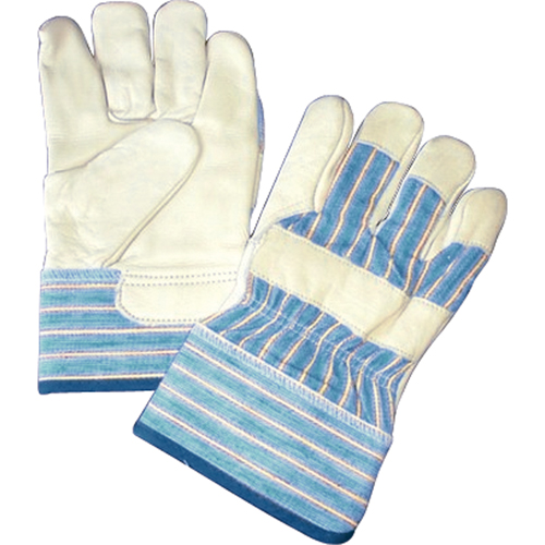 Gants doubl&eacute;s, Taille unique, Paume en Cuir fleur de vache, Doublure en Molleton de coton Planification Entrepots Molloy