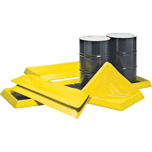 Postes de travail flexibles Spillpal sans grille, Capacit&eacute; 14 gal. US, 4' la x 2' lo x 3" h, Paroi en mousse Planification Entrepots Molloy