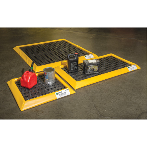 Postes de travail flexibles Spillpal sans grille, Capacit&eacute; 7 gal. US, 2' la x 2' lo x 3" h, Paroi en mousse Planification Entrepots Molloy