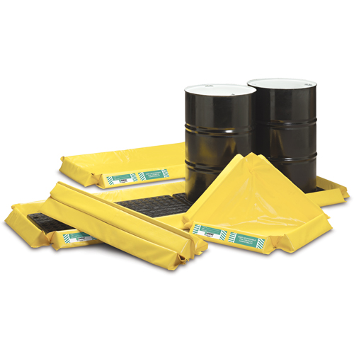 Postes de travail flexibles Spillpal sans grille, Capacit&eacute; 44 gal. US, 6' la x 4' lo x 3" h, Paroi en mousse Planification Entrepots Molloy