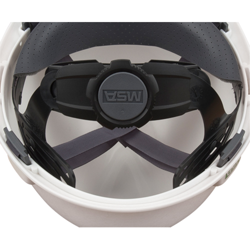 Casques de protection V-Gard - Suspensions Fas-Trac, ANSI type I/CSA type 1, Suspension Rochet Planification Entrepots Molloy