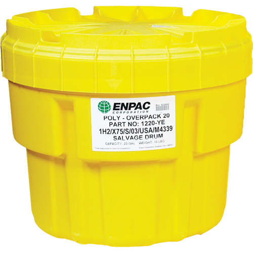 Barils de r&eacute;cup&eacute;ration Poly-Overpack 20, 20 gal. US, Stationnaire Planification Entrepots Molloy