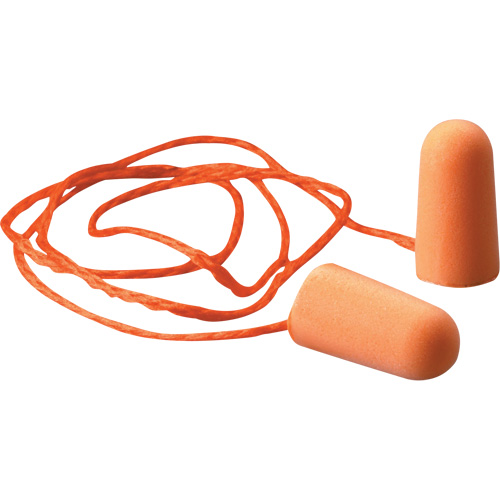 Bouchons d'oreilles en mousse E-A-R, Paire - Sac en poly, Avec cordon Planification Entrepots Molloy