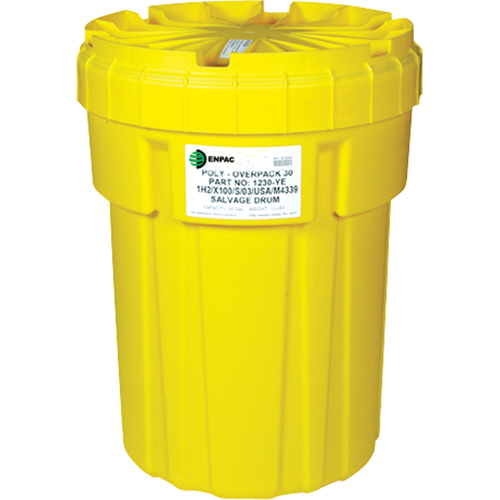 Poly-Overpack&reg; 30 Salvage Drum, 30 US gal., Stationary Planification Entrepots Molloy