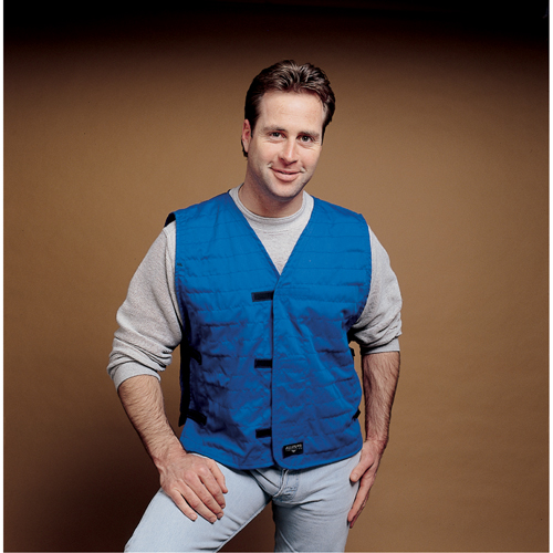 Cooling Vests With Insert Pockets, Large, Royal Blue Planification Entrepots Molloy