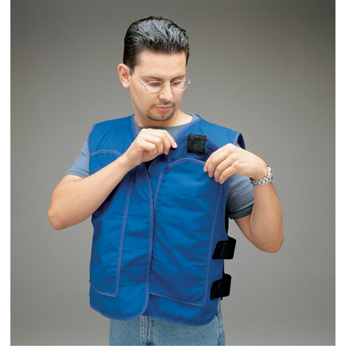 Cooling Vests with Insert Pockets, Large, Royal Blue Planification Entrepots Molloy