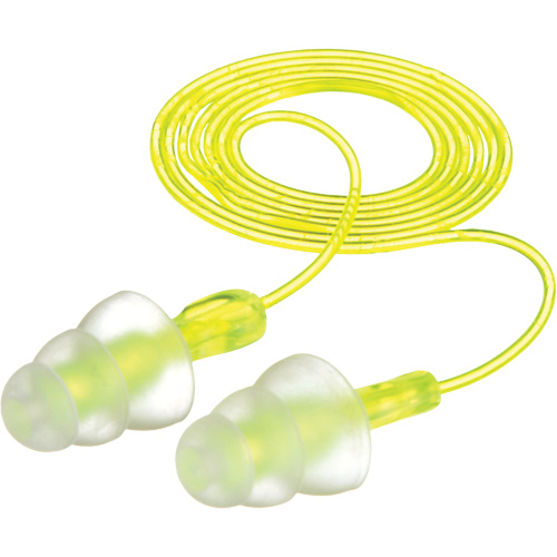 Bouchons d'oreilles r&eacute;utilisables &agrave; trois brides E-A-R, Avec cordon, Vrac - Sac en poly, 26 dB NRR, Taille unique Planification Entrepots Molloy