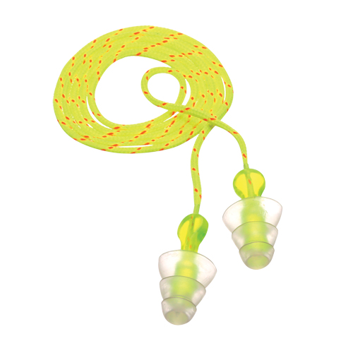 Bouchons d'oreilles r&eacute;utilisables &agrave; trois brides E-A-R, Avec cordon, Vrac - Sac en poly, 26 dB NRR, Taille unique Planification Entrepots Molloy