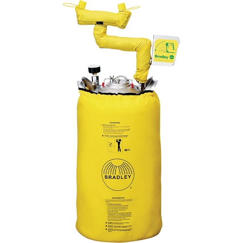 Portable Eyewash Station With Heater Jacket, Pressurized, 15 gal. Capacity, Meets ANSI Z358.1 Planification Entrepots Molloy