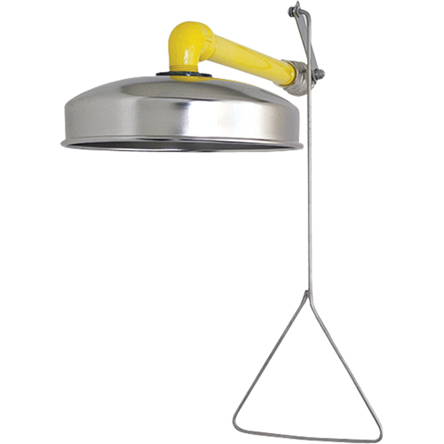 Douches d'urgence &agrave; alimentation horizontale, Montage mural Planification Entrepots Molloy